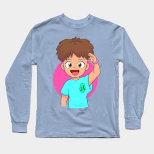 Boy aesthetic "stay cool" 5 fluor t-shirt Long Sleeve T-Shirt